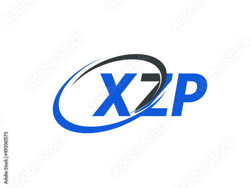 XZP letter creative modern elegant swoosh logo design