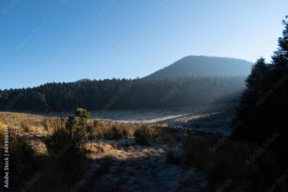 Obraz premium morning in the mountains