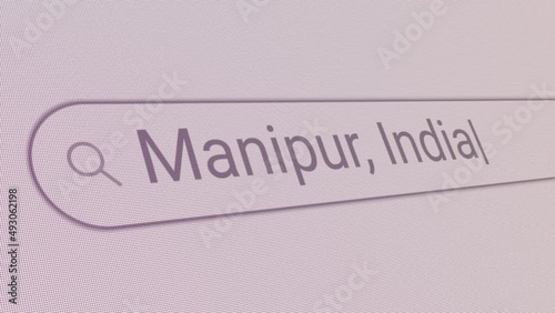 Search Bar Manipur India 
Close Up Single Line Typing Text Box Layout Web Database Browser Engine Concept