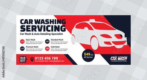 Billboard design for car washes company