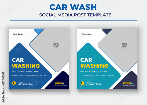 Car Wash Social Media Templates, Car sale Social Media