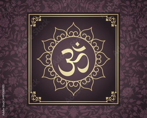 aum syllable , paisley design ,Hinduism , India	