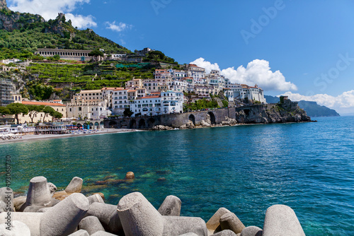 City of Maiori. Architecture and beaches of the city of Maiori photo