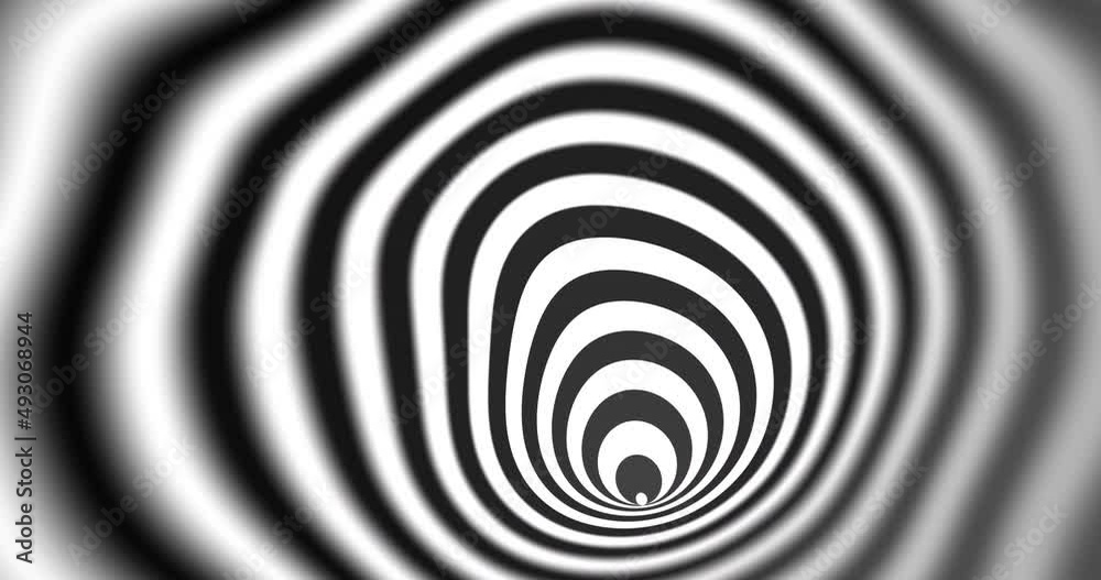 Abstract animation with a weird, striped tentacle shape that grows and curls around. Abstract animation with a weird, striped tentacle shape that grows and curls around.