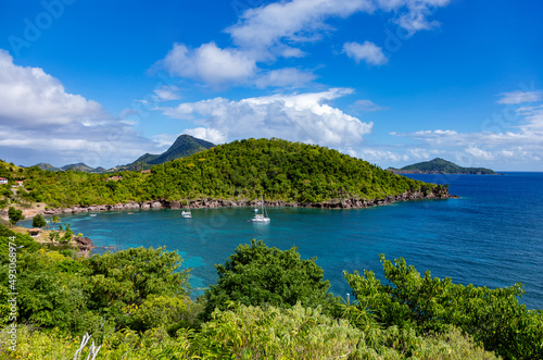 Bay Grande Baie, Terre-de-Bas, Iles des Saintes, Les Saintes, Guadeloupe, Lesser Antilles, Caribbean.