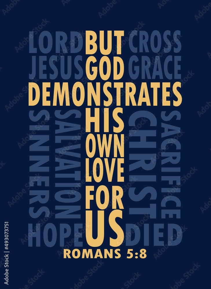 Obraz premium Bible verse in cross