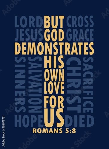 Bible verse in cross