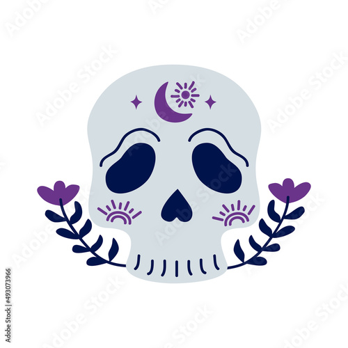 mystic head skull human
