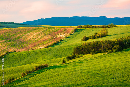 Moravian Tuscany is a popular name for the area near Kyjov in the South Moravian Region, which with its terrain waves resembles the landscape of Italian Tuscany
