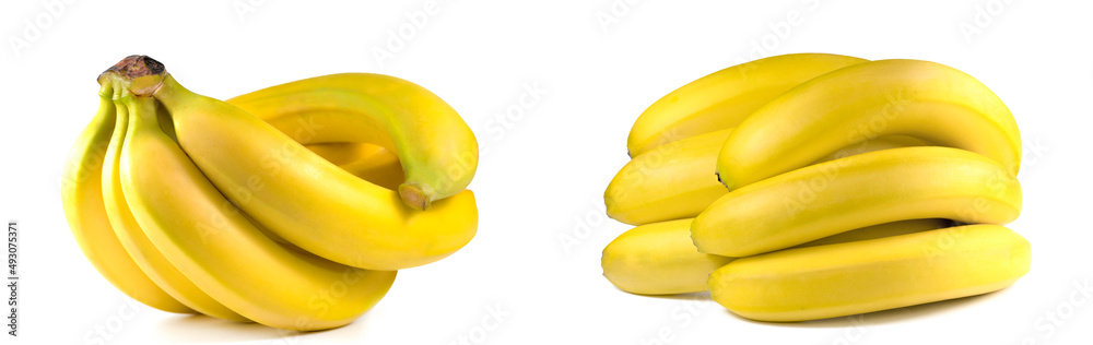 bananas on a white background