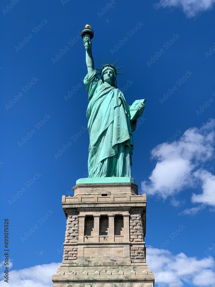 Obraz premium statue of liberty city