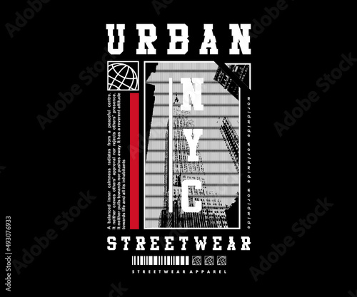 New York City Retro Poster Graphic Design for T shirt Street Wear and Urban Style
