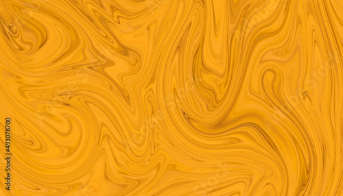 Vintage and old looking paper background. Artistic style Liquid Marble Texture for Background. Yellow liquify fluid abstract marble texture for cover, card, decoration and design.