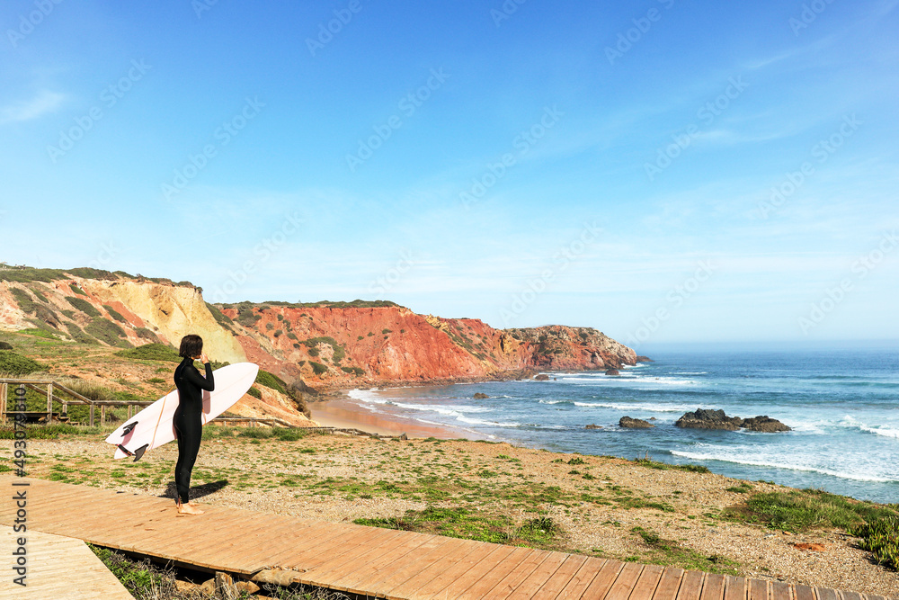 Ταπετσαρία View to Praia do Amado, Beach and Surfer spot near Sagres and Lagos, Costa Vicen