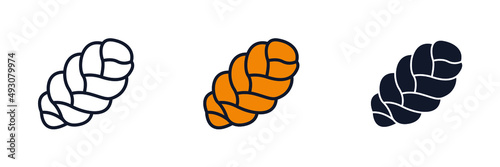 challah icon symbol template for graphic and web design collection logo vector illustration