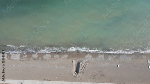 Top view of the Turkish sea 