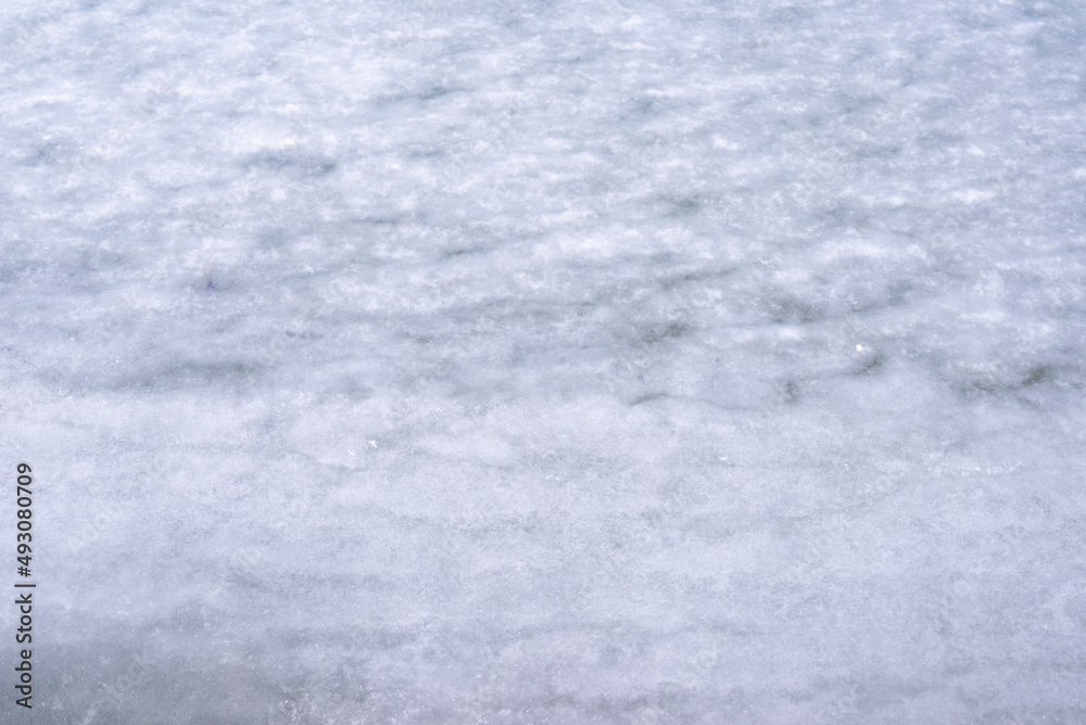 Natural texture of ice, frozen lake  as  background.