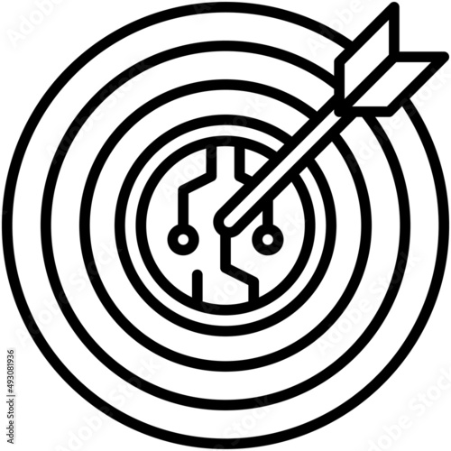Target icon, Crypto related vector illustration