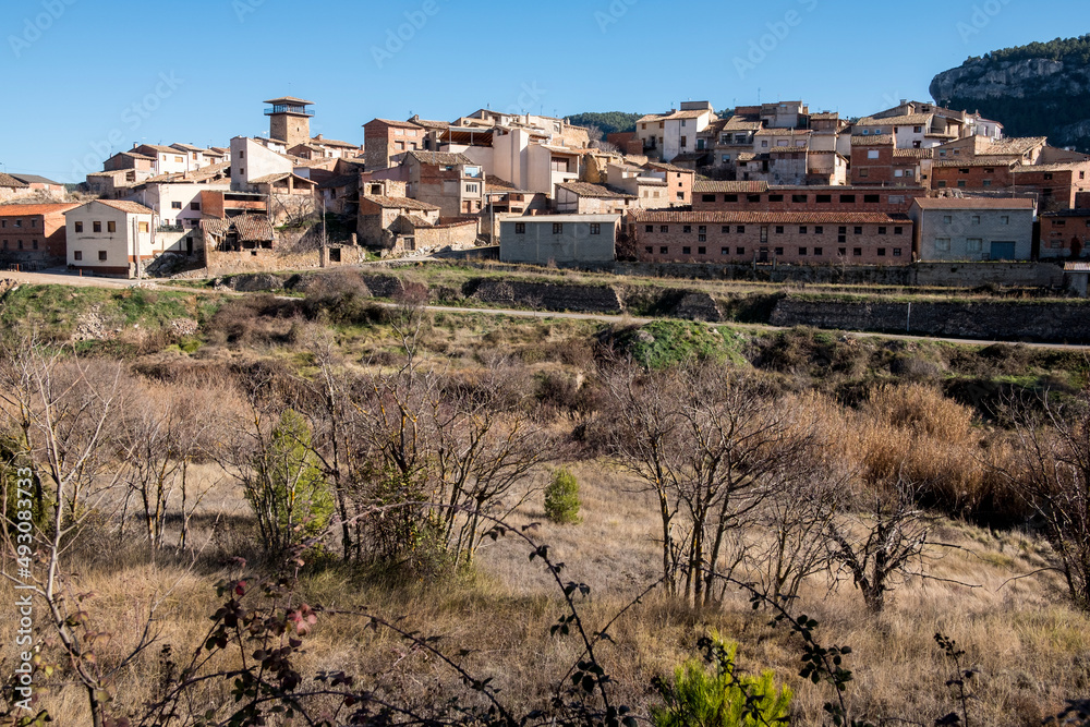 Fuentespalda Village. Matarranya. Teruel province