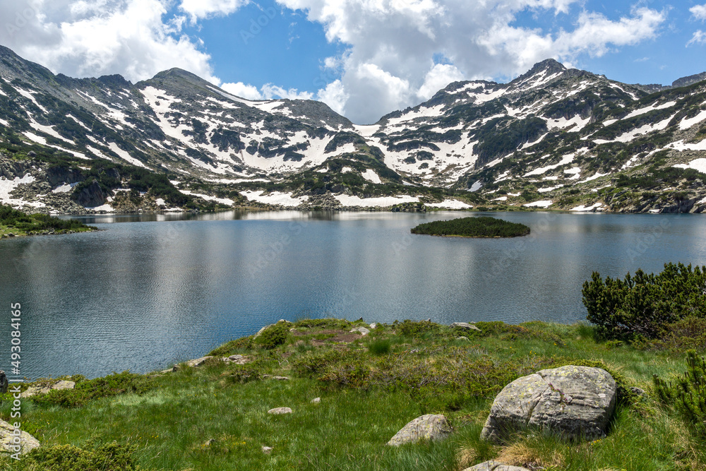 Fototapeta premium Summer Landscape of Pirin Mountain near Popovo Lake, Bulgaria