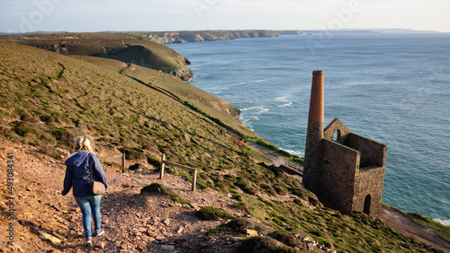 Walking the cliffs, St Agnes photo