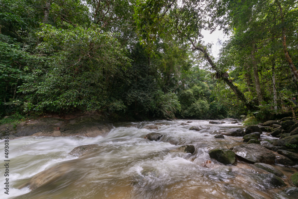 Beautiful water fall cascade at Malaysia forest Beautiful water fall cascade at Malaysia forest