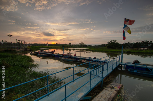 Fishing village at Kampung Terus, Penang photo