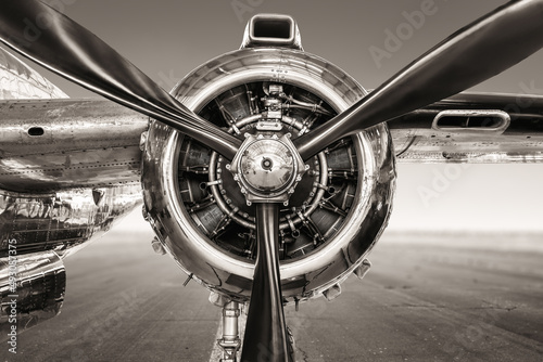 propeller of an historical aircraft photo
