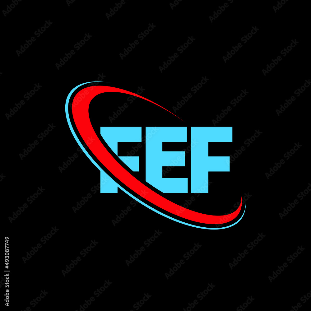 FEF logo. FEF letter. FEF letter logo design. Initials FEF logo linked ...