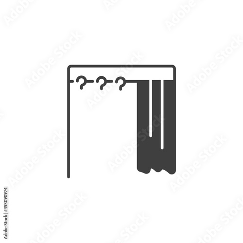 Fitting room icons  symbol vector elements for infographic web