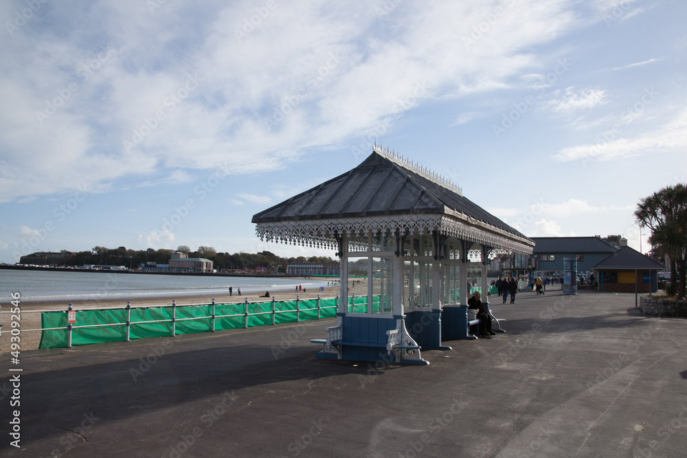 Views of Weymouth Beach in Dorset in the UK