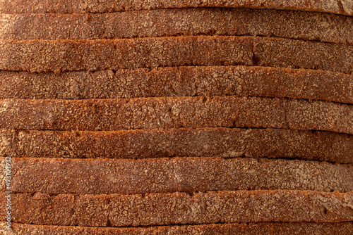 Bread crust close up. Food background.