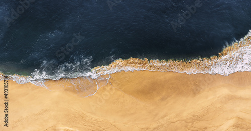 Wall Mural Beautiful sandy beach, top view