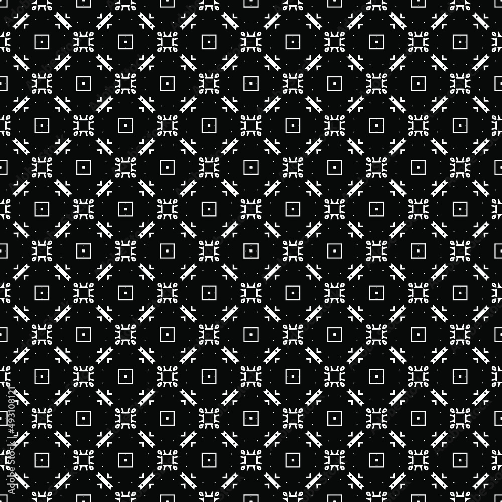 Black and white seamless pattern texture. Greyscale ornamental graphic design. Mosaic ornaments. Pattern template. Vector illustration. EPS10. Black and white seamless pattern texture. Greyscale ornamental graphic design. Mosaic ornaments. Pattern template. Vector illustration. EPS10.