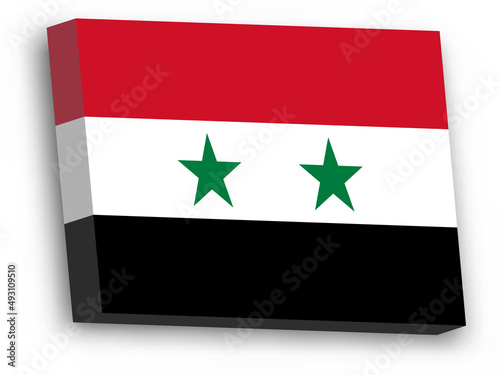 3D vector flag of Syria