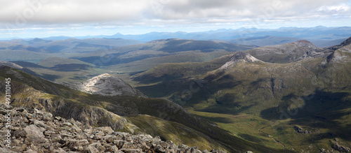 View from the ascent of Ben Nevis by the Carn Mor Dearg Arete - Fort William - Highlands - Scotland - UK photo