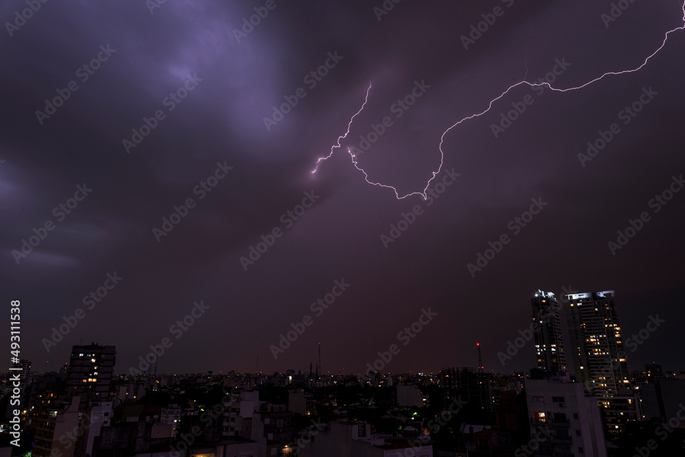 Lightning Storm in Buenos Aires