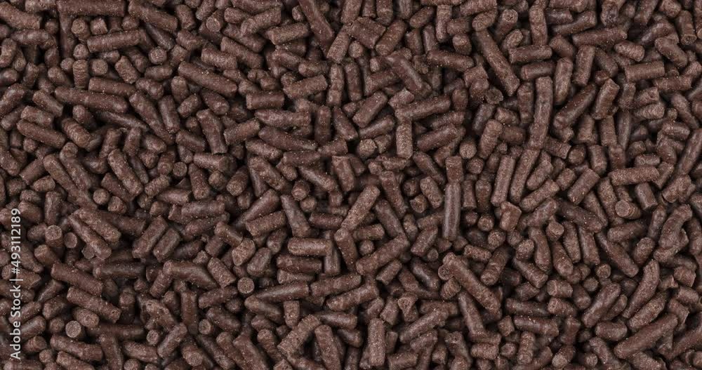 Dark chocolate sprinkles backdrop. Typical brazilian brigadeiro topping