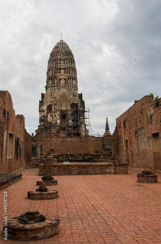 タイ　アユタヤ遺跡：Ayutthaya ruins, Thailand