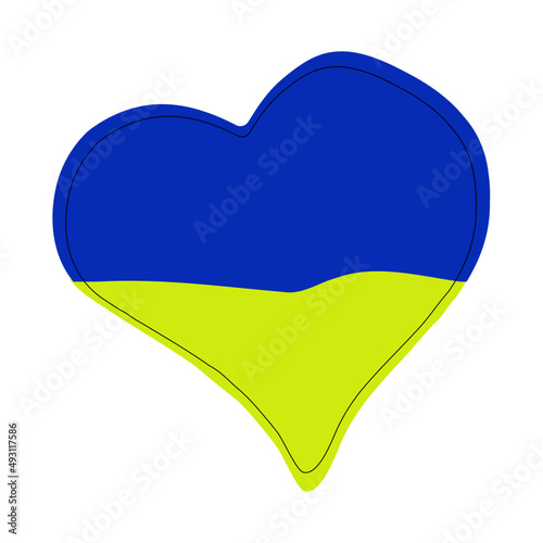 Ukraine Heart  Love Peace 
