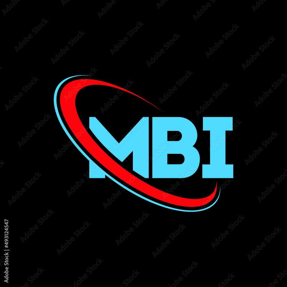 MBI logo. MBI letter. MBI letter logo design. Intitials MBI logo linked