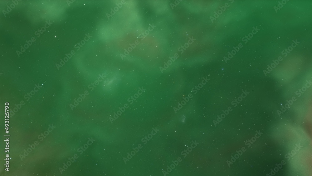 Fototapeta premium colorful space background with stars, nebula gas cloud in deep outer space, science fiction illustrarion 3d illustration