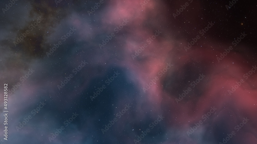 Obraz premium nebula gas cloud in deep outer space