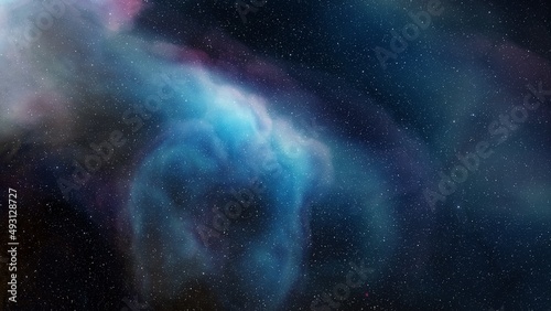 nebula gas cloud in deep outer space