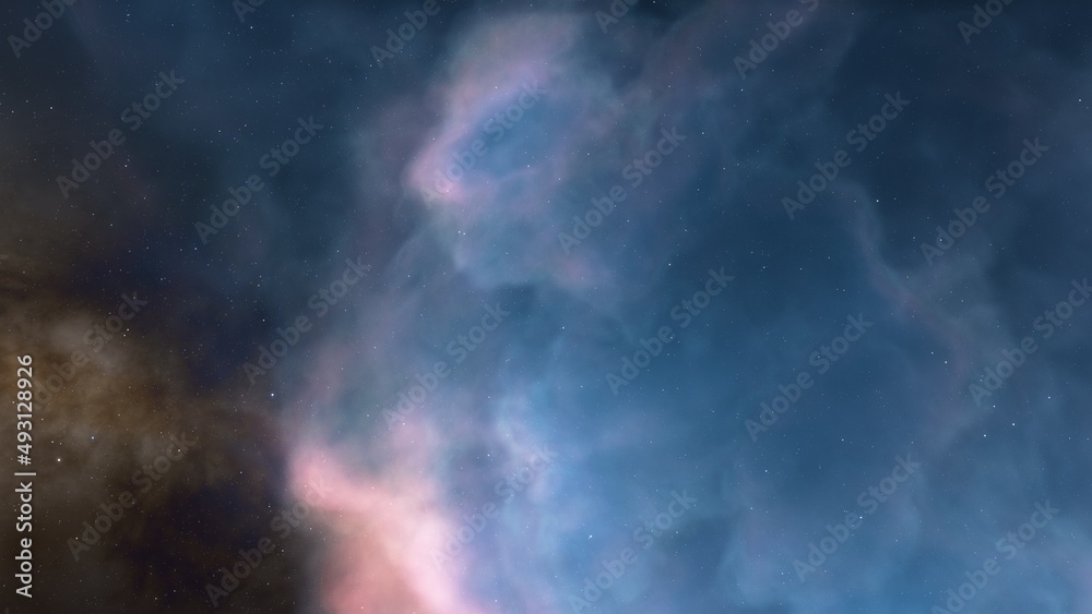 nebula gas cloud in deep outer space