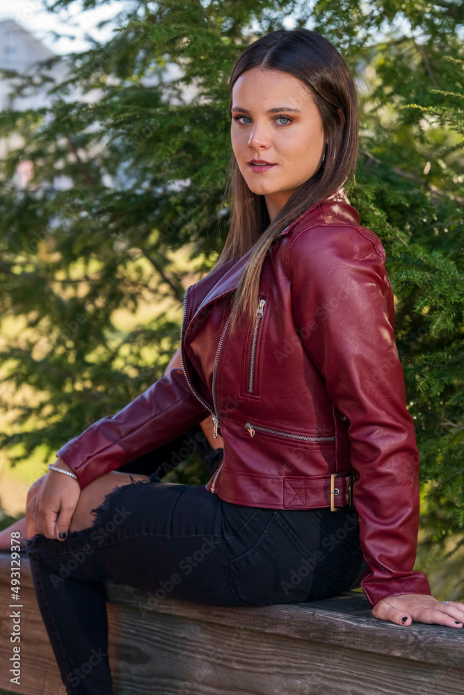 A Lovely Brunette Model Poses Outdoor While Enjoying The Fall Weather A Lovely Brunette Model Poses Outdoor While Enjoying The Fall Weather