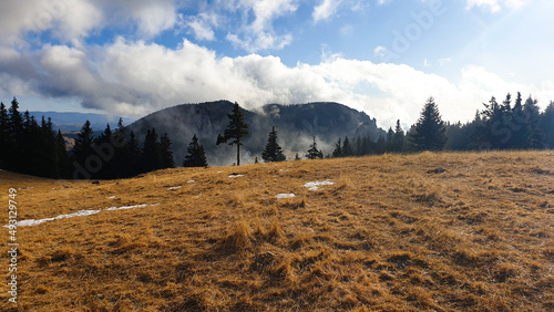 Bild auf Leinwand autumn in the mountains, Hasmas Mountains, Romania