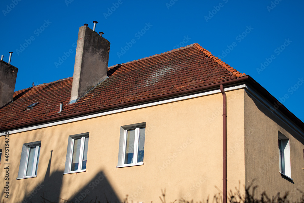 
Residential building against the sky