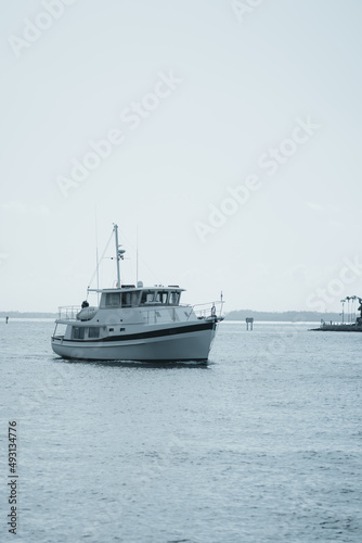 boats in the sea sky white nautical transport miami usa florida 