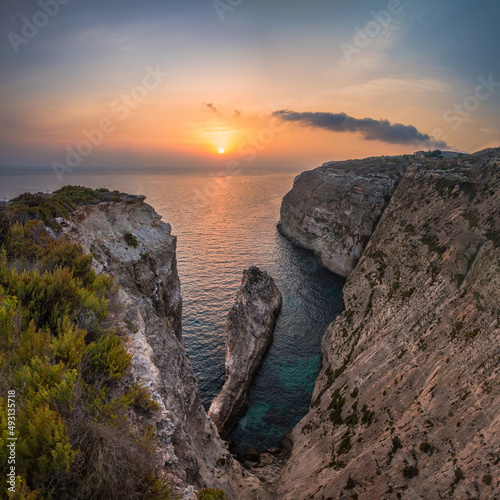 Xaqqa Cliffs at Sunset